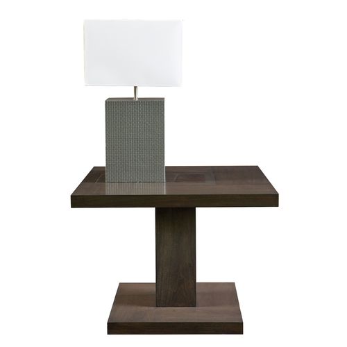 Moderner Beistelltisch - T-826 - ArtesMoble - Nussbaum / Buche / Gestell aus Buche