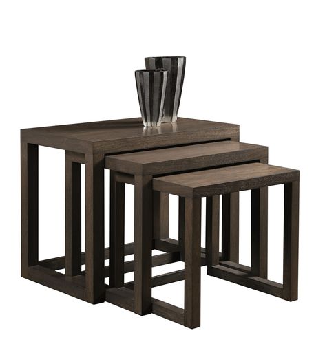 Moderner Satztisch - T-807 - ArtesMoble - Nussbaum / Buche / Gestell aus Buche