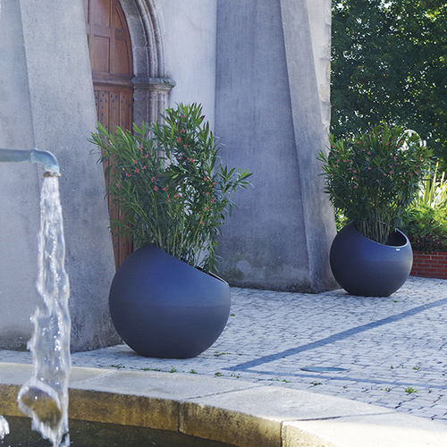 Pflanzkübel / thermolackierter Stahl - SQUARE - ATECH - rund / Design / für öffentliche Bereiche