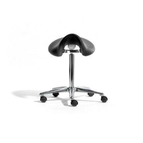 Moderner Hocker - RODEO - Welonda - Gestell aus Metall / mit Rollen / mit Sterngestell