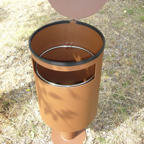 Park-Abfallbehälter - CIM - FREPAT URBAN EQUIPMENT - bodenstehend / galvanisiertem Stahl / COR-TEN®-Stahl