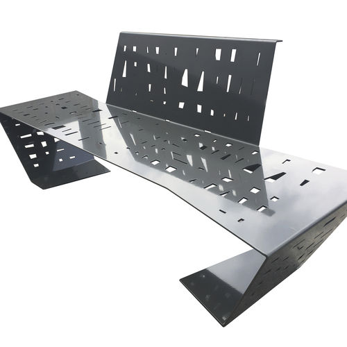 Moderne Bank für den öffentlichen Raum - TRESCEA - FREPAT URBAN EQUIPMENT - Stahl / galvanisiertem Stahl / COR-TEN®-Stahl