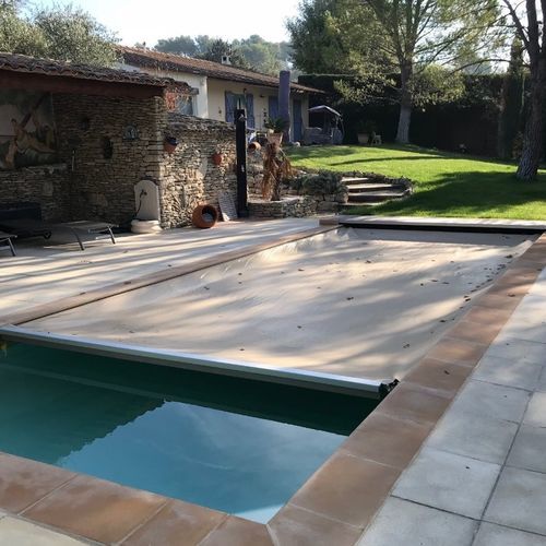 Automatische Poolabdeckung - AQUAGUARD  - T&A - Sicherheit / Thermo / versenkbar