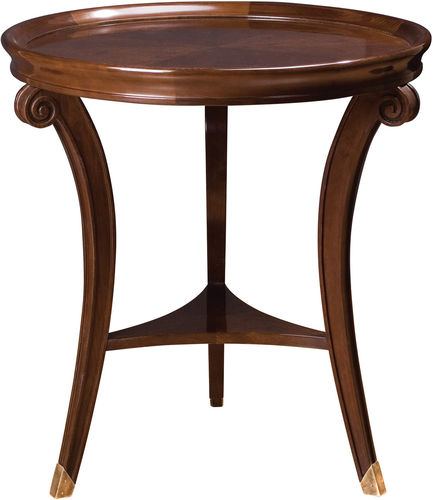 Klassischer Beistelltisch - JOHN WIDDICOMB : TRIPOD JW-2720 - STICKLEY - Holzfurnier / rund / für Privatgebrauch