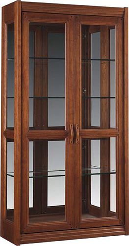 Klassische Vitrine - PASADENA BUNGALOW : AN-7318-299 - STICKLEY - Glas / Holz