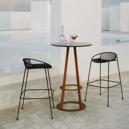 Moderner Barstuhl - Hula  - HALDANE - für Küche / für Außenbereich / Sunbrella®