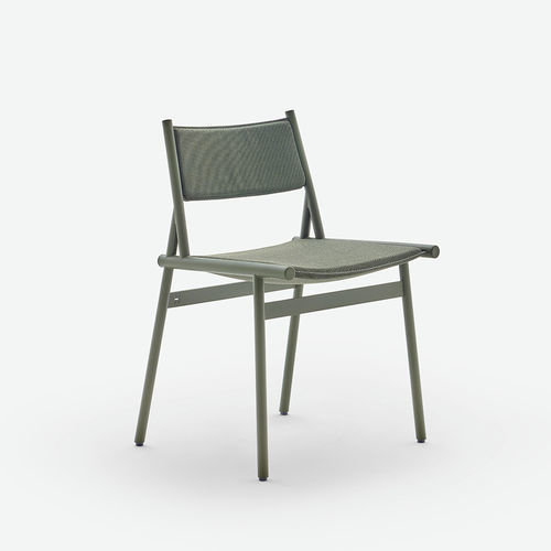 Moderner Esszimmerstuhl - SLINGSHOT - HALDANE - für Küche / für Außenbereich / Stoff