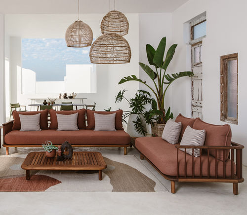 Modulsofa - SWARTBERG  - HALDANE - modern / für Außenbereich / Stoff