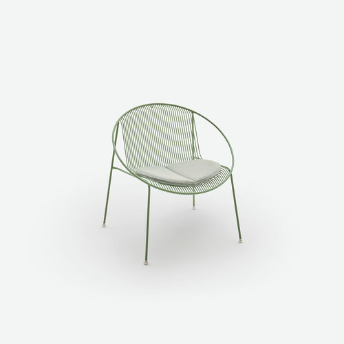 Moderner Sessel - Hula  - HALDANE - Sunbrella® / Edelstahl / mit abnehmbarem Kissen
