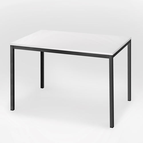 Moderner Arbeitstisch - 210 - Mara - Laminat / melaminbeschichtet / Gestell aus rostfreiem Edelstahl