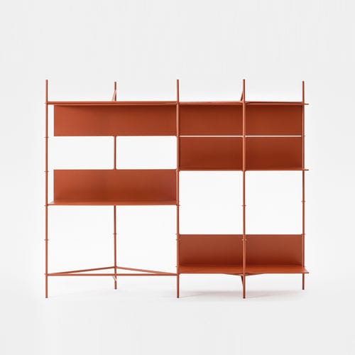 Modul-Bücherregal - ELLE SYSTEM - Mara - minimalistisches Design / für Gewerbegebrauch / Metall