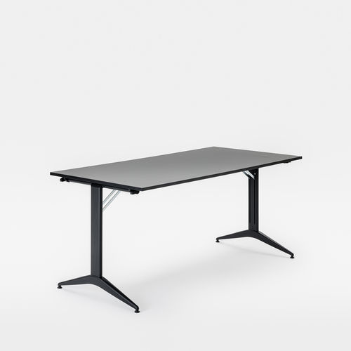 Moderner Tisch - SAVIO : 227P - Mara - Laminat / melaminbeschichtet / Gestell aus Stahl