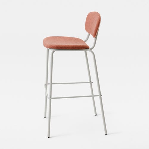 Design-Hocker - SIMPLE SOFT - Mara - Stoff / Gestell aus Metall / Polster