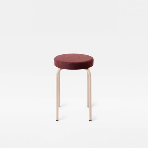 Design-Hocker - EASY SOFT - Mara - Stoff / Gestell aus Metall / Polster