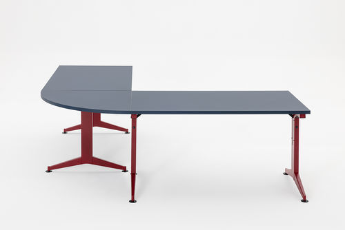 Design-Besprechungstisch - TIMMY FOLDING &amp; PLUS - Mara - NTM Fenix® / Chrom / aus lackiertem Stahl