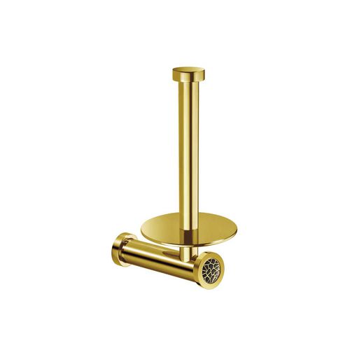 Wandmontierter WC-Rollenhalter - 85452 - Windisch S.A. - verchromter Messing / Messing mit Goldauflage / Swarovski®-Kristall