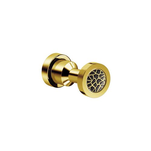 Moderner Garderobenhaken - 86409 - Windisch S.A. - verchromter Messing / Messing mit Goldauflage / Swarovski®-Kristall