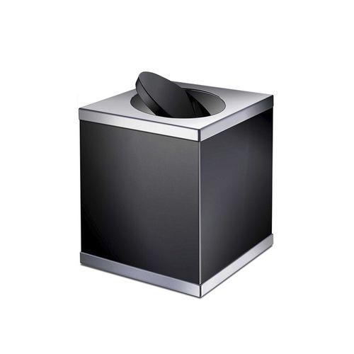 Abfallbehälter für Badezimmer - BLACK: 897 - Windisch S.A. - freistehend / Messing / mit Schwingdeckel