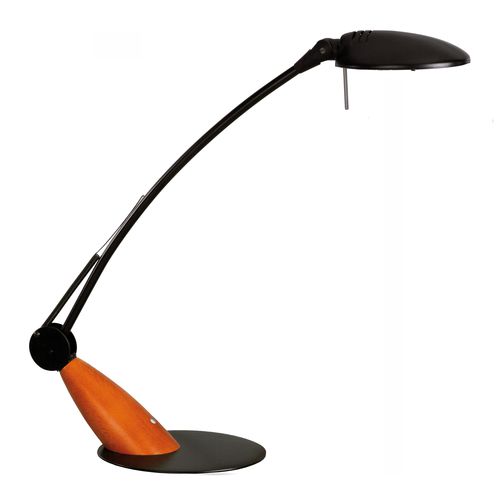 Bürolampe - SWINGO - Aluminor - Stahl / Massivholz / lackiertes Holz