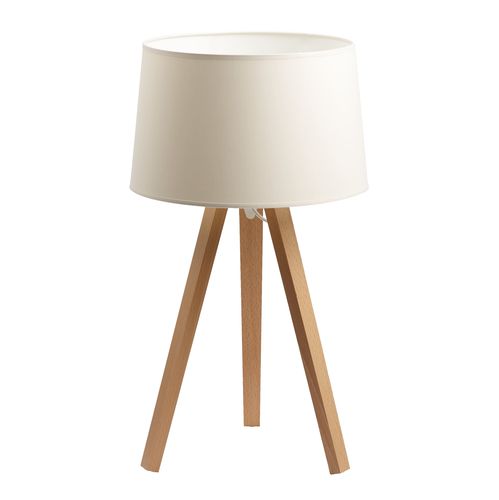 Tischlampe - ESSENCE LT - Aluminor - lackierter Stahl / Baumwolle / Holz