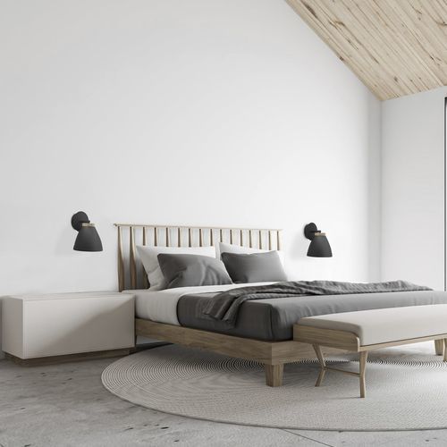 Moderne Wandleuchte - CLARELLE  - Aluminor - für den Innenraum / Aluminium / lackierter Stahl