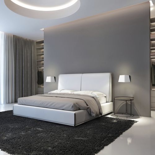 Wandleuchte / minimalistisches Design - CARO  - Aluminor - für den Innenraum / Stoff / quadratisch