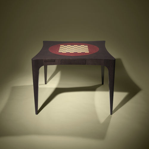 Klassischer Bridge-Tisch - DAMA - Luisa Peixoto Design - für Privatgebrauch / Holz / Metall