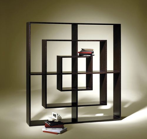 Trennwand-Bücherregal - SQUARE - Luisa Peixoto Design - modern / für Gewerbegebrauch / lackiertes MDF