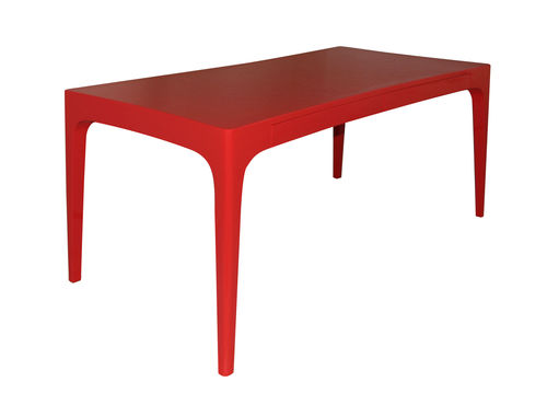 Bodenstehender Schreibtisch - CURVE LACQUER - Luisa Peixoto Design - modern / lackiertes MDF / gerade