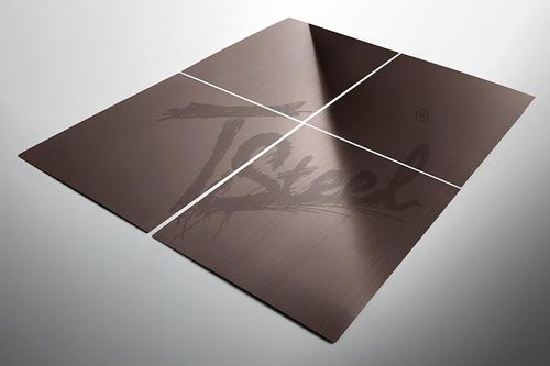Dekor-Metallblech - TSTEEL BRONZO - Steel Color - Edelstahl / für Fassadenverkleidung