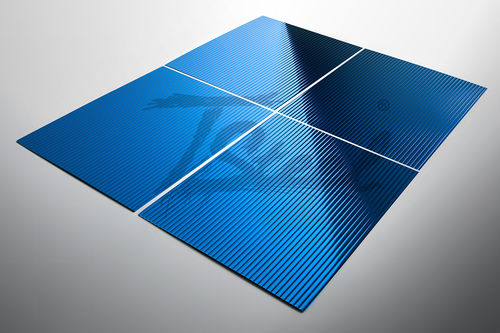 Dekor-Metallblech - TSTEEL STRIPES BLU - Steel Color - Edelstahl 304 / Edelstahl 316 / texturiert