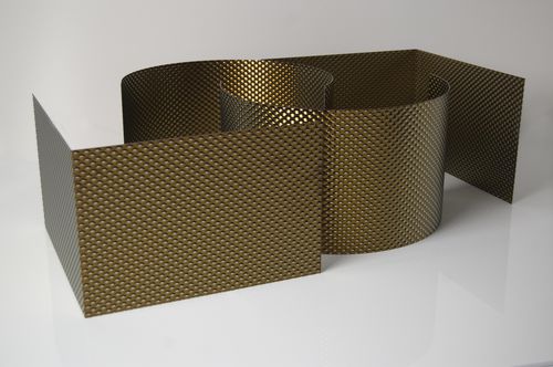 Ornamentblech - PERLA ORO - Steel Color - Edelstahl / farbig / für Fassadenverkleidung