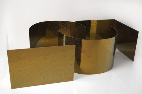 Dekor-Metallblech - SC 311 GOLD - Steel Color - Edelstahl / für Innenausbau