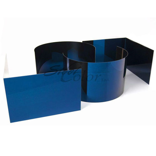 Dekor-Metallblech - BLU - Steel Color - Edelstahl / poliert / für Fassadenverkleidung