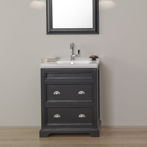 Freistehender Waschtisch-Unterschrank - TRENDY - Aqua Prestige - Holz / Keramik / klassisch