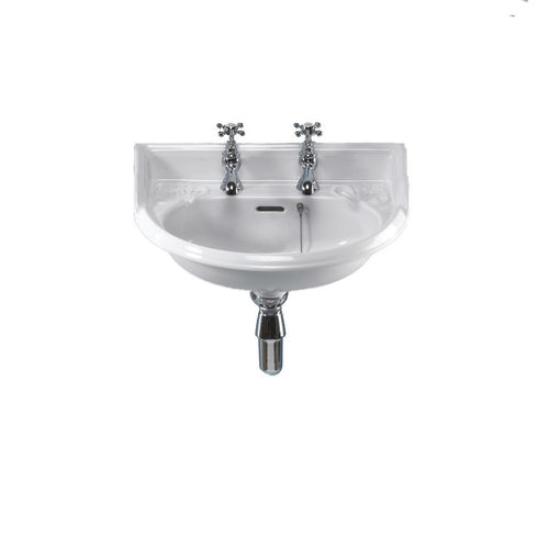 Wand-Handwaschbecken - 240.06101 & 240.06102 - Aqua Prestige - halbrund / Porzellan