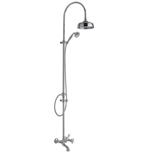 Zweigriffmischer für Dusche - 950.1401E - Aqua Prestige - für Badewanne / wandmontiert / Messing