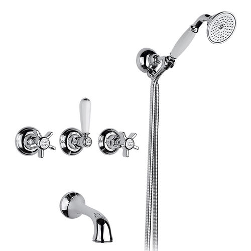 Zweigriffmischer für Dusche - 950.1403 - Aqua Prestige - für Badewanne / Einbau / Messing