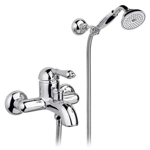 Einhebelmischer für Dusche - 950.3401 - Aqua Prestige - für Badewanne / wandmontiert / Messing