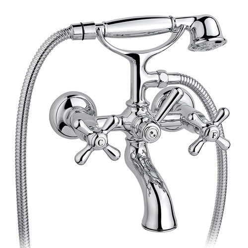 Zweigriffmischer für Dusche - 950.2501.01 - Aqua Prestige - für Badewanne / wandmontiert / Messing