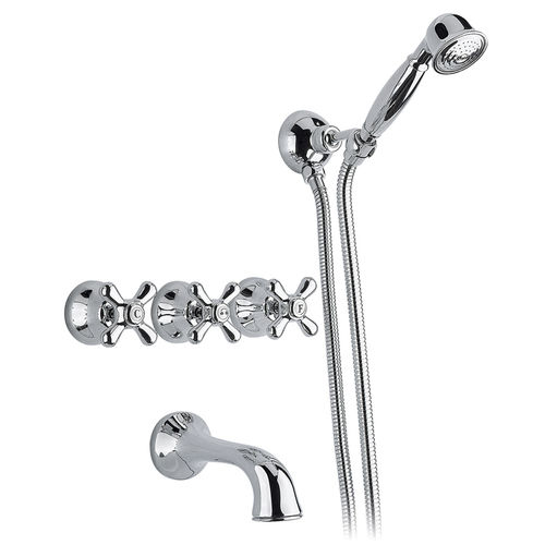 Zweigriffmischer für Dusche - 950.2503.01 - Aqua Prestige - für Badewanne / wandmontiert / Messing