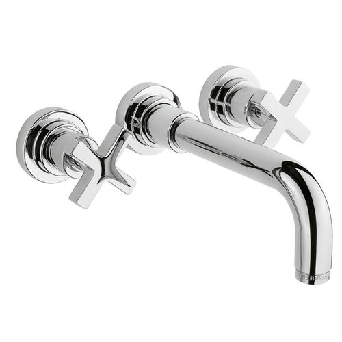 Zweigriffmischer für Waschtisch - 950.2207 - Aqua Prestige - wandmontiert / Messing / für Badezimmer