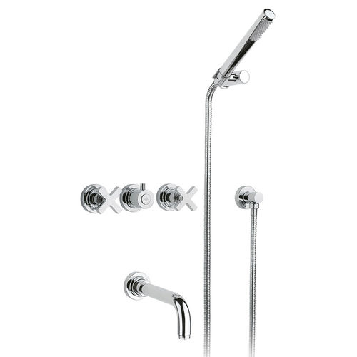 Zweigriffmischer für Dusche - 950.2203 - Aqua Prestige - für Badewanne / Einbau / Messing