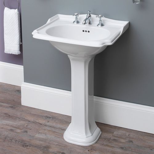 Bodenstehendes Waschbecken - 240.04601 + 240.04620 - Aqua Prestige - Porzellan / Mischbatterie / oval