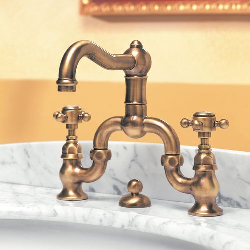 Zweigriffmischer für Waschtisch - 950.1419 - Aqua Prestige - Aufsatz / Messing / für Badezimmer