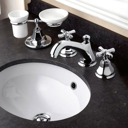 Zweigriffmischer für Waschtisch - 950.1908 - Aqua Prestige - Aufsatz / Messing / für Badezimmer