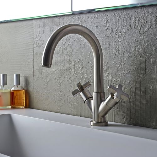 Zweigriffmischer für Waschtisch - 950.2236 - Aqua Prestige - Aufsatz / Messing / für Badezimmer