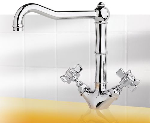 Aufsatz-Zweigriffmischer - 950.1469 - Aqua Prestige - Messing / für Küche / 1-Loch