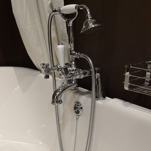 Zweigriffmischer für Dusche - 950.1401 - Aqua Prestige - für Badewanne / wandmontiert / bodenstehend