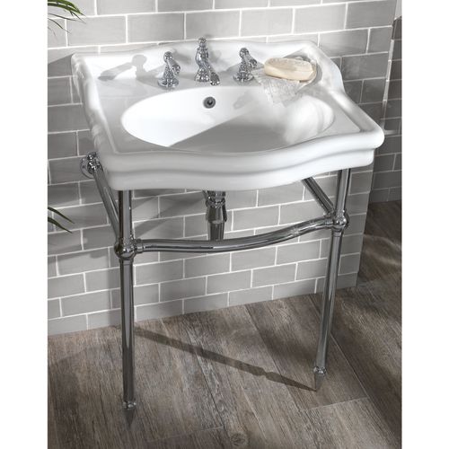 Bodenstehendes Waschbecken - LOXLEY - Aqua Prestige - Porzellan / 1-Loch / 3-Loch